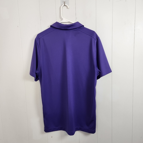 Nike Golf Dri-Fit Purple Wicking Short Sleeve Polo Shirt Lightweight Activewear - Picture 3 of 9